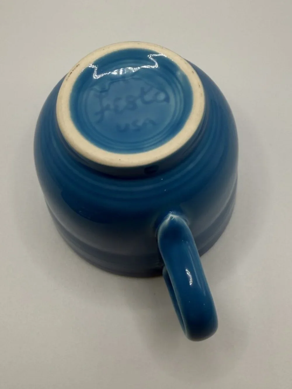 Fiesta Ware Peacock Cup & Saucer Set